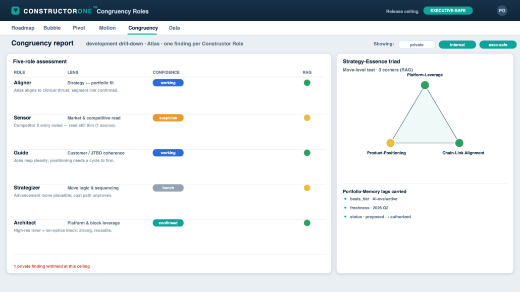 Congruency across the five Constructor roles